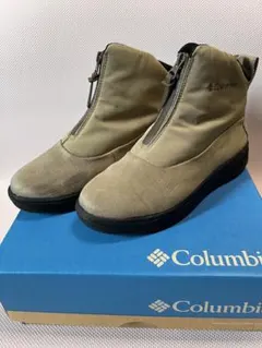 Columbia ブーツ ジップ レインブーツ ベージュ 防水保温透湿24cm