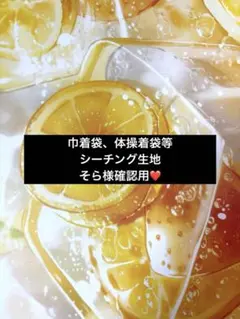 シーチング生地^_^巾着袋、体操着袋等^_^ そら様❣️確認用❤️