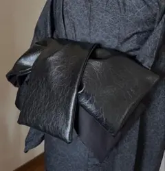 レザー半幅帯　ヴィンテージ風レザー