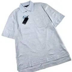 【未使用】バーバリーゴルフ　半袖　ポロシャツ　吸水速乾生地　タグ付き　ブルー　L