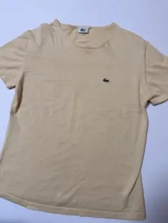 LACOSTE 半袖 ニット Tシャツ ベージュ
