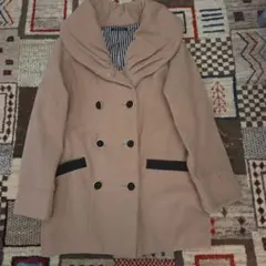 ✨️INGNI！ベージュ ダブルボタン フードコート