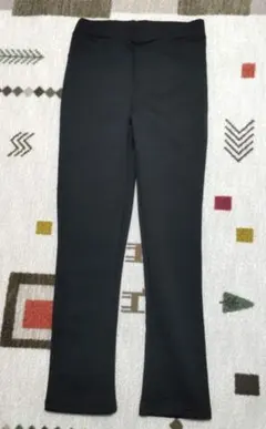 黒 スキニーパンツ 伸縮性 裏起毛ウエストバンドМサイズ