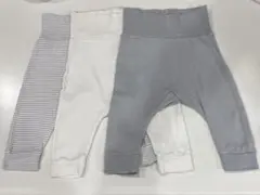 H&M オーガニックコットン ベビー レギンス パンツ 3枚セット