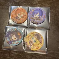 プロセカ　ミニキャラマット缶バッジ4個セット