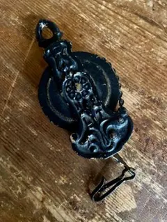 フランスアンティークブリキ脚のロッキングホース/玩具/乗り物/什器(93 
