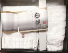 【新品】今治タオル 白銀 フェイスタオル ウォッシュタオル セット 認定マーク付のサムネイル