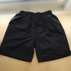 NATUREロゴ入り 黒ハーフパンツ