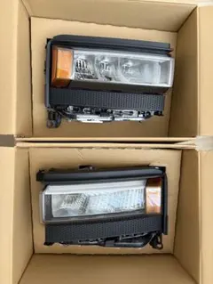 【新車外し】未使用 ランクル250 VX 純正角目ヘッドライト 左右セットのサムネイル