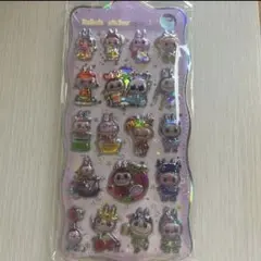 ラブブ ボンボンドロップシール風 レインボーステッカー ㊻【Lills19】