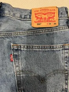 美品 Levi's 550 W34L30 リラックスフィット テーパード デニム