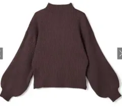 グレイル　ボリュームスリーブボトルネックニットトップスk8217v