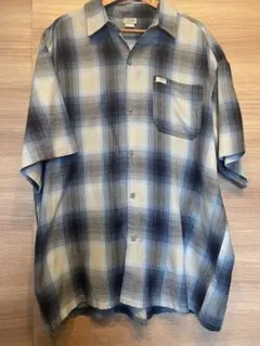 CALTOP オンブレ チェック シャツ 半袖 XL-2XL US製
