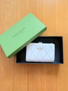 kate spade 財布 長財布 キルティング ブルー ティファニーブルー 