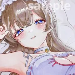 p*o様 【一点物】12.オリジナル手描きイラスト アナログ 色紙