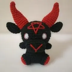 編みぐるみ　あみぐるみ　ハンドメイド　悪魔　バフォメット