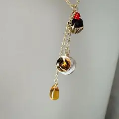 カップケーキチャーム付きネックレス　現品のみ　チョコカップケーキと紅茶セット