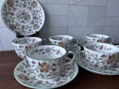 ミントン　ハドンホール　カップ&ソーサー　５客セット