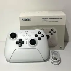 8BitDo Ultimate 2 Bluetooth コントローラー 白