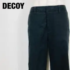 DECOY デコイ ワイド チノパンツ ブラック　D4