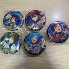 あんスタ 星之所向缶バッジ 流星隊 守沢千秋/南雲鉄虎/深海奏汰/高峯翠/仙石忍