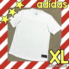 【adidas】メンズ☆Tシャツ☆XLサイズ☆ホワイト Tシャツ☆スポーツ☆春物