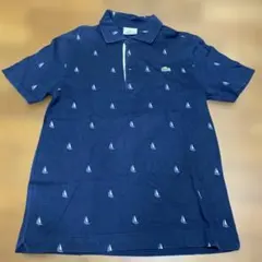 LACOSTE SPORT ポロシャツ 幾何学模様 ネイビー - メルカリ