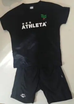 ATHLETA 黒 プラシャツ ショートパンツ セット 160