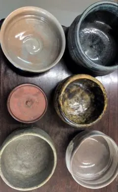 和食器 小鉢 茶碗 深鉢 蓋物 6点セット 作家物風 陶器 まとめ売り