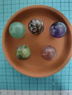 天然石　キノコモチーフ　５種