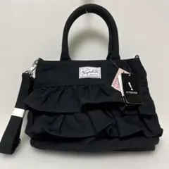 フリル付きショルダーバッグ トートバッグ 2wayバッグ