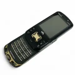 希少モデル Sony Ericsson W42S ブラック×ゴールド　ジャンク