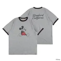 キムタク着 スタンダードカリフォルニアミッキー リンガーTシャツ VANS