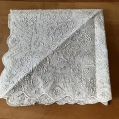 スワトウ刺繍　レースハンカチ 汕頭　総刺繍