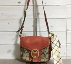 美品 COACH コーチ 25664 シグネチャー ショルダーバッグ 肩掛け