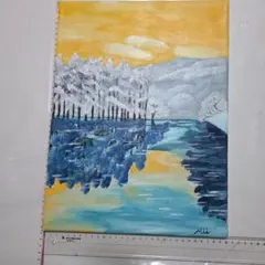 風景油彩画 自然の美しさ