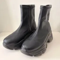 【美品】LOWRYS FARM ストレッチスニーカーブーツ Lサイズ