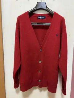Ralph Lauren カーデガン 赤