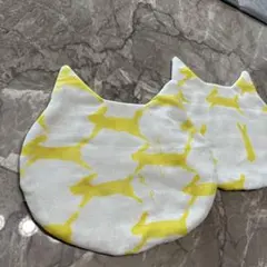 ネコ*ハンカチ（大）2枚セット　ミナペルホネン×フワラ6重ガーゼ
