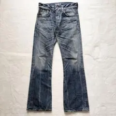 美品★EDWIN BLUE TRIP 503 ジーンズ デニム 鬼ヒゲ Y2K