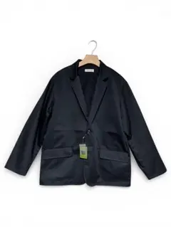 新生活に！テーラードジャケット Ｍサイズ 黒 リラックスフィット TCツイル