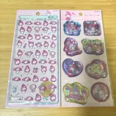サンスター文具　マイメロディ　ボンボンドロップシールミニ　ウォーターシール