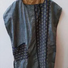 紬　ハンドメイドチュニック