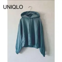 UNIQLO スウェットプルパーカー　ブルー　XS