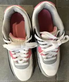 NIKE エアマックス90 ホワイト/グレー/ピンク