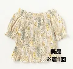 petit main パッチワークプリント　トップス