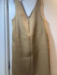 anatelier ベージュ Vネックワンピース 38