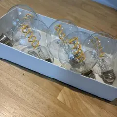 億米 OKALUMI LEDフィラメント電球 E26 スパイラル 5個セット
