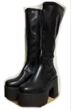 ロングブーツ ブラック　R&E