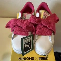 MINIONS x PUMA バスケットシューズ ホワイト/ピンク21センチ新品